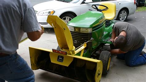 Make the most of your <strong>John Deere</strong> lawn tractor by turning it into a powerful <strong>snow blower</strong> or plow. . John deere 345 snowblower installation